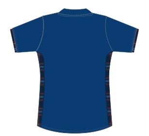 Scottish Curling Mens Leisure Polo Shirt Back